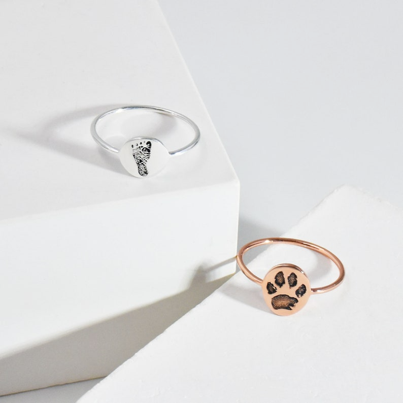 Custom Paw Print Ring