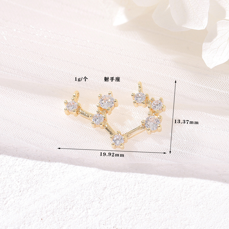 Zodiac Constellation Earring Studs