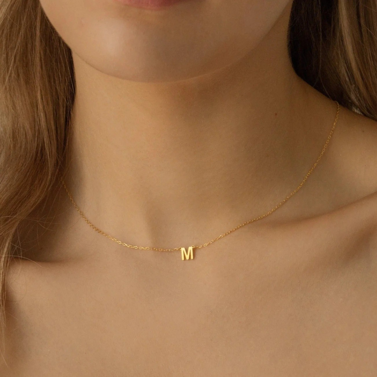 Tiny Initial Custom Letter Necklace