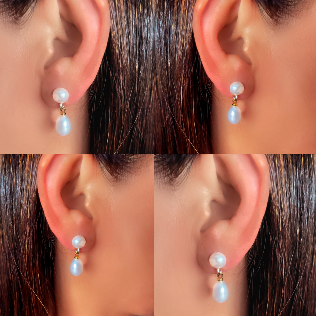 Natural Freshwater Pearl Earrings