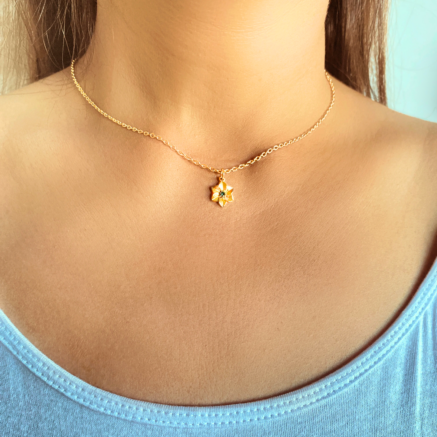 Custom Birth flower Necklace