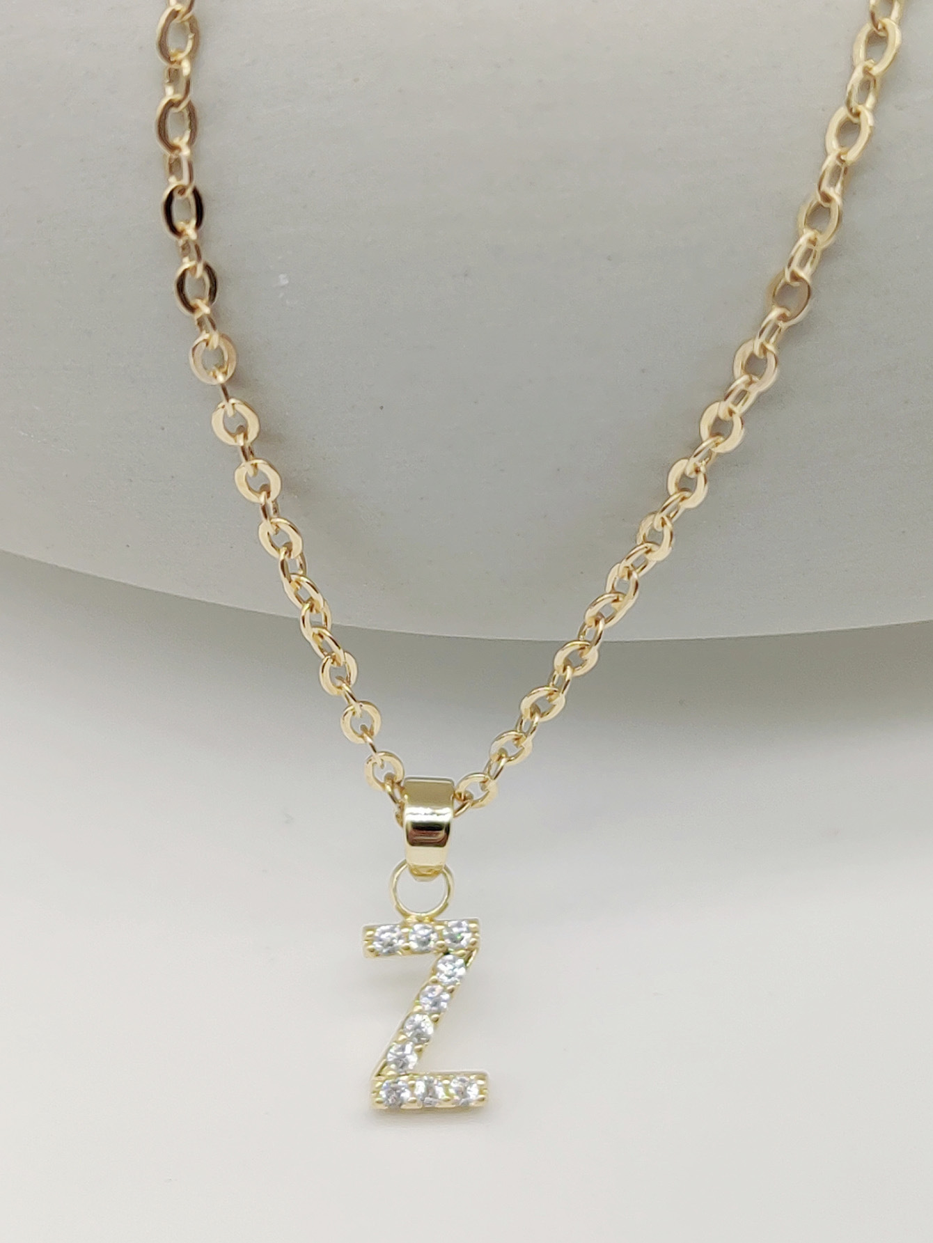 Sparkling Initial Pendant