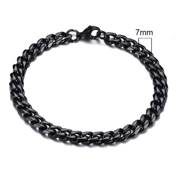 Stainless Steel Cuban Chain Bracelet