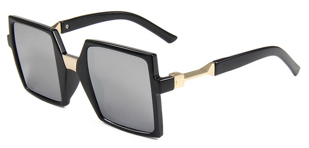 Retro Large Square Frame Sunglasses