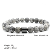 Stone Beaded Magnetic Bracelet