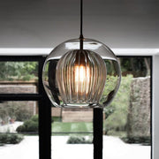 Trendy Transparent LED Glass Ball Adjustable Hanging Pendant Light