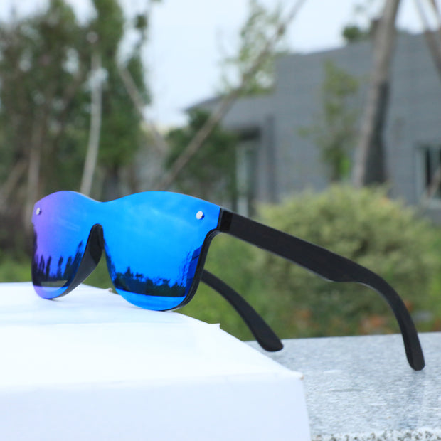 Clear Blue Timber Polarized Sunglasses