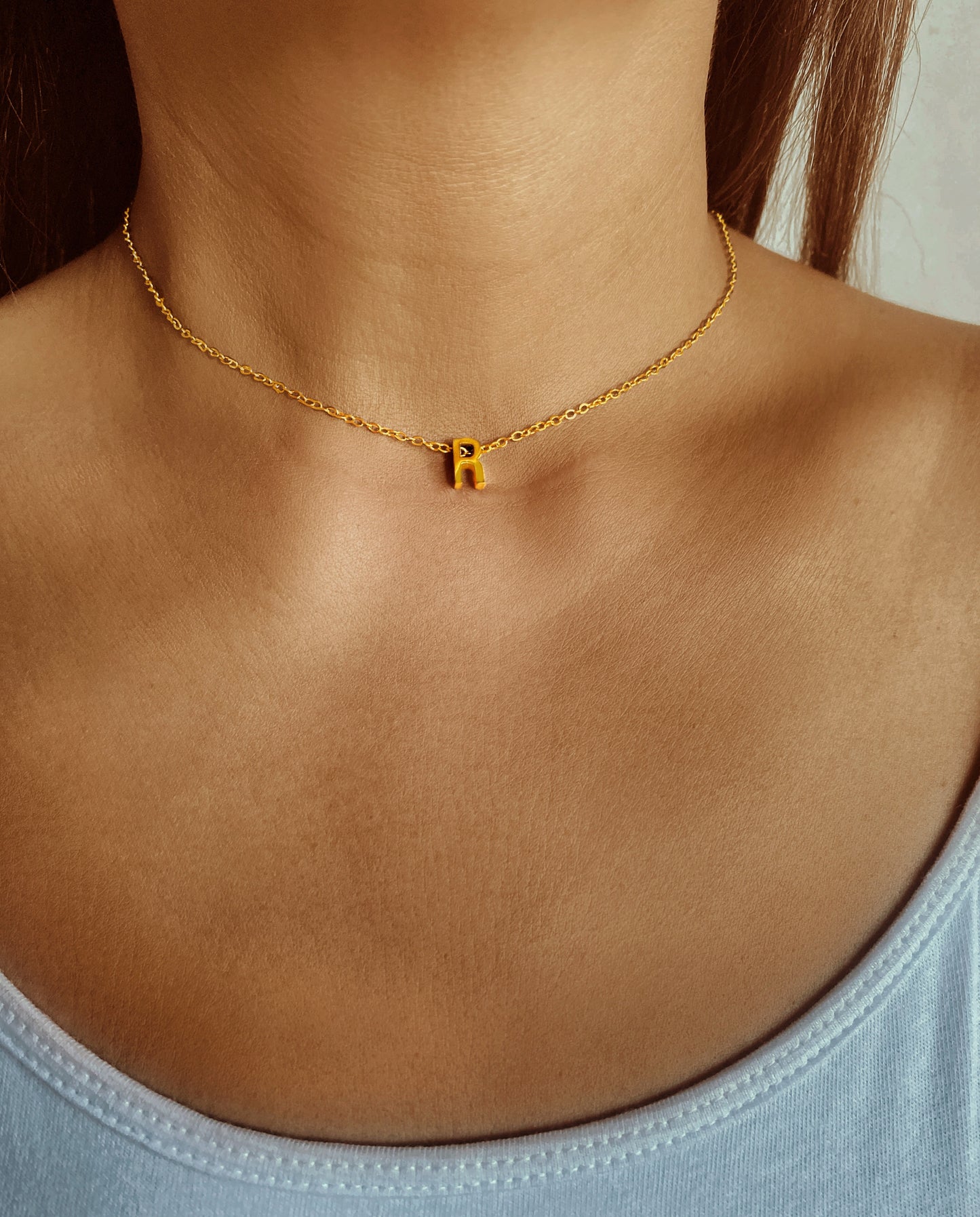 Tiny Initial Custom Letter Necklace