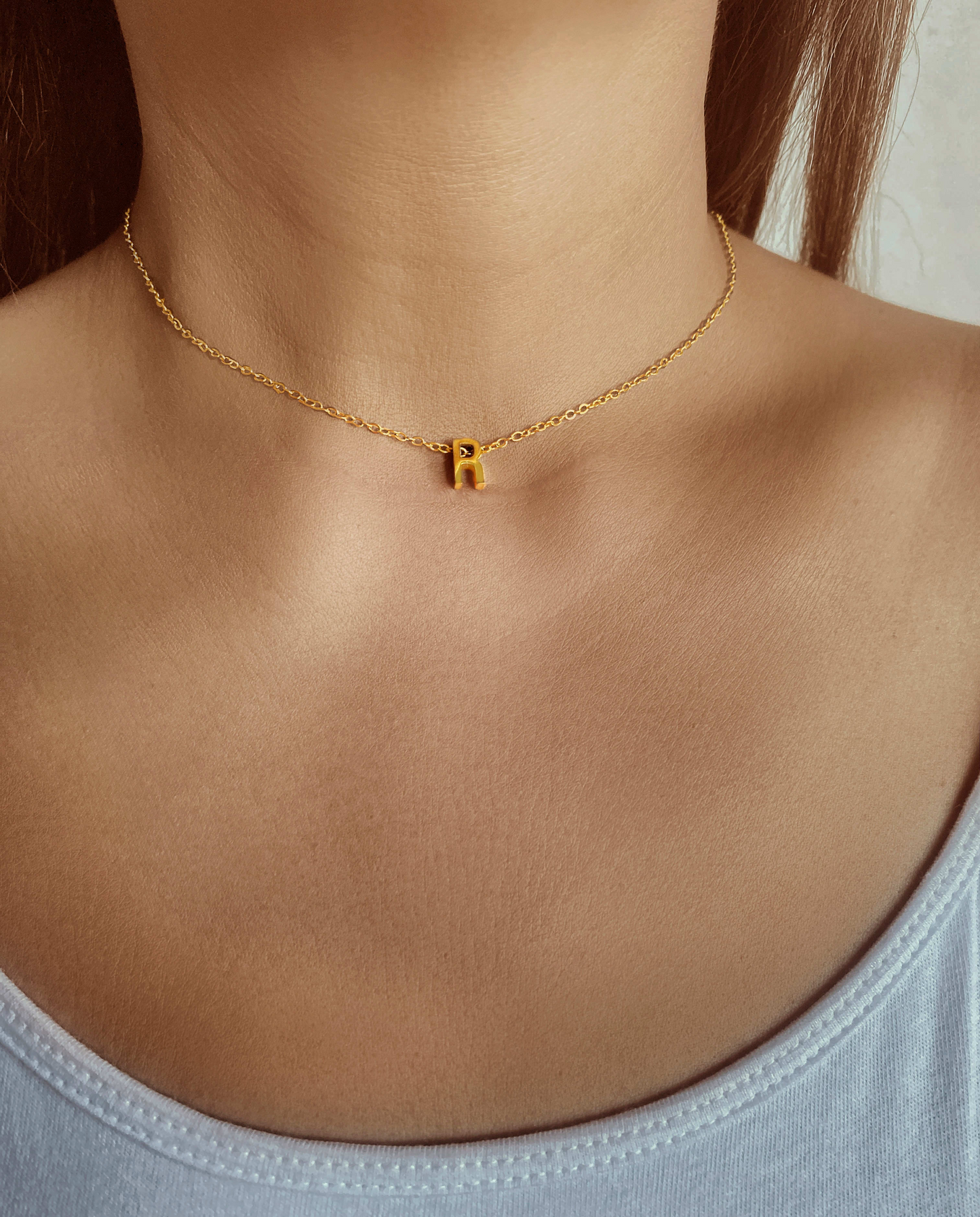Tiny Initial Custom Letter Necklace