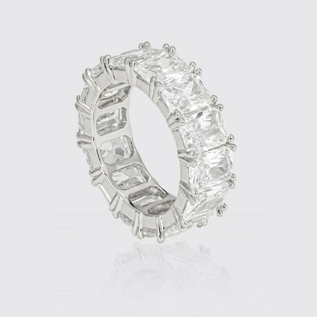 White Gold Baguette-Cut Ring