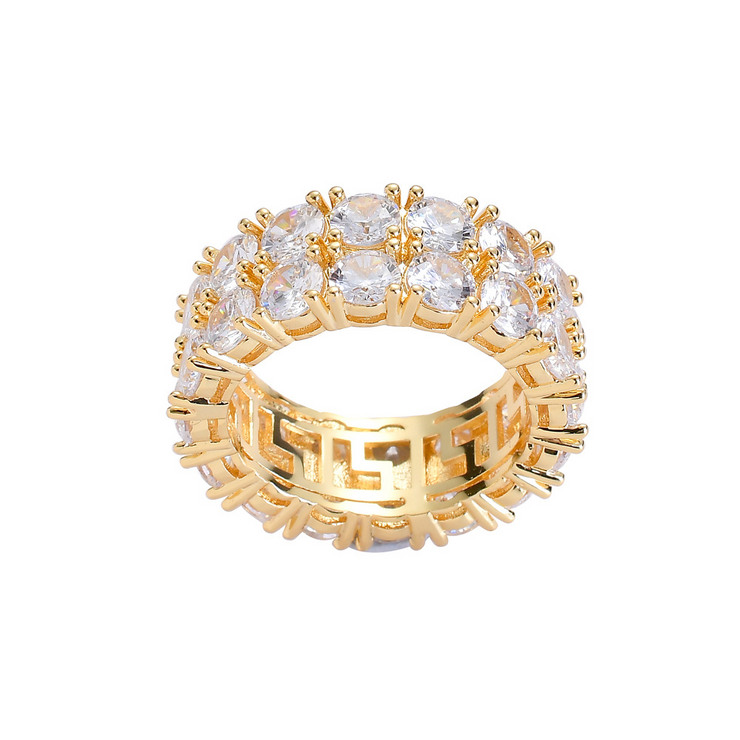 Gold Double Row Ring