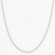 3mm  Cuban Chain White Gold