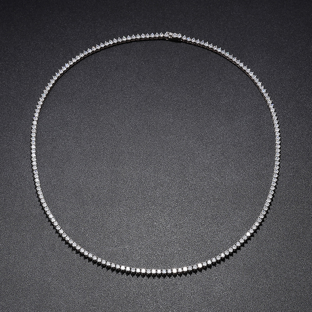 Simple Silver Tennis Chain