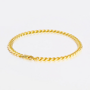 5mm Gold Cuban Bracelet