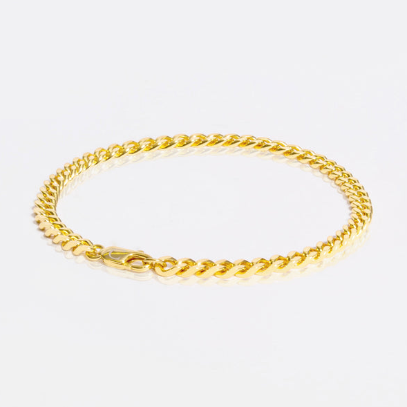 5mm Gold Cuban Bracelet