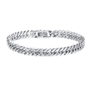 Titanium Steel 8mm Cuban Bracelet