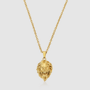 Gold Lion Pendant Necklace