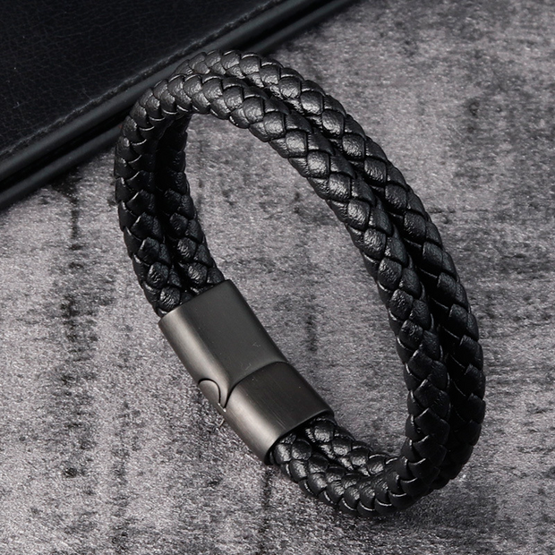 Men's Leather Fashion Bracelet