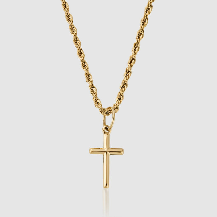 Gold Cross Pendant Necklace