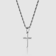 Silver Cross Pendant Necklace