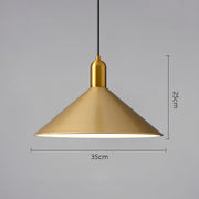 Nordic Industrial Style Cone Hanging Pendant Lamp