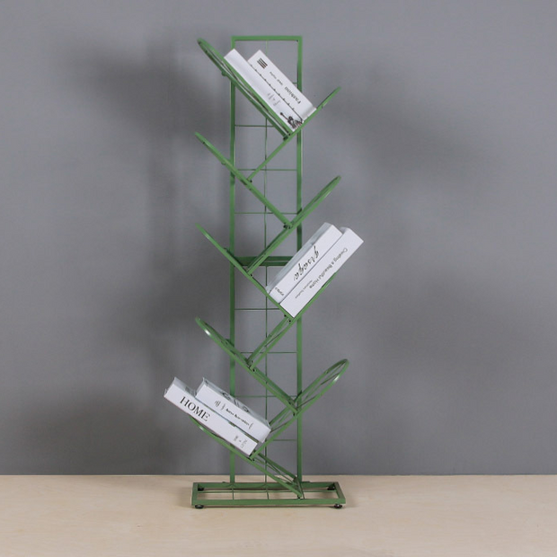 Metal Grid Tree Bookshelf