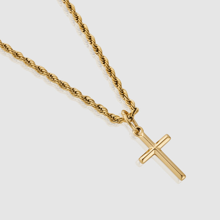 Gold Cross Pendant Necklace