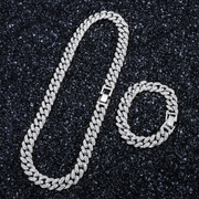 12.5mm Cuban Chain Bracelet & Necklace