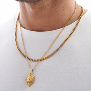 Gold Lion Pendant Necklace