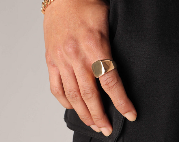 Gold Classic Signet Ring