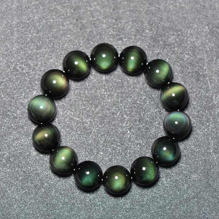 Natural Eye Obsidian Bracelet