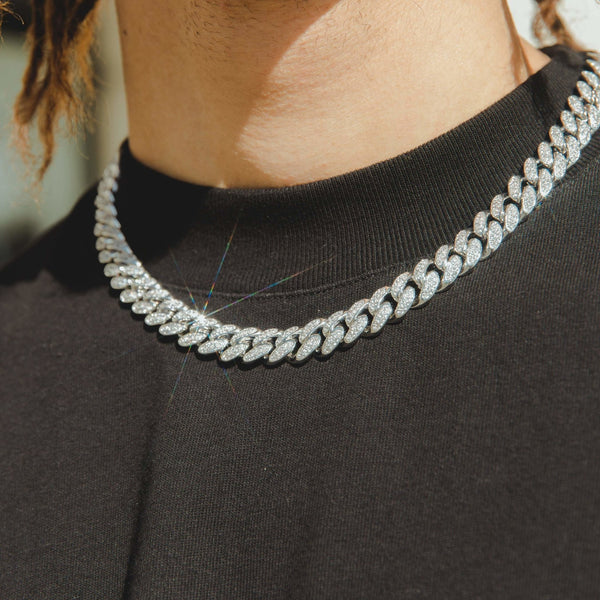 12mm Iced Cuban Link Chain