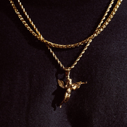 Gold Cupid's Revenge Pendant Necklace