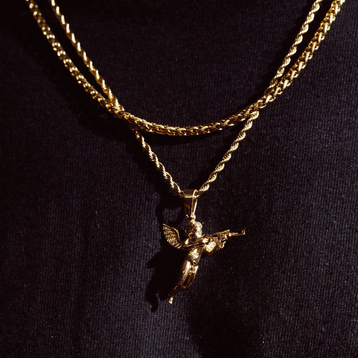 Gold Cupid's Revenge Pendant Necklace