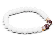 Natural White Chalcedony Positivity Bracelet