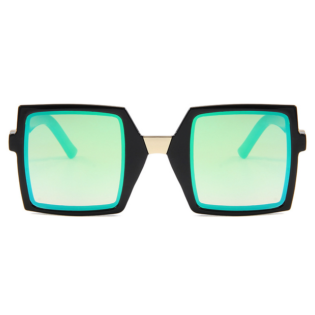 Retro Large Square Frame Sunglasses
