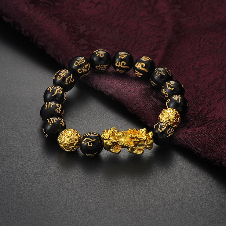 Feng Shui Black Obsidian Wealth Bracelet