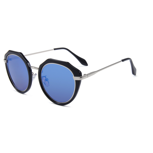 Metal Round Frame Polarized Sunglasses