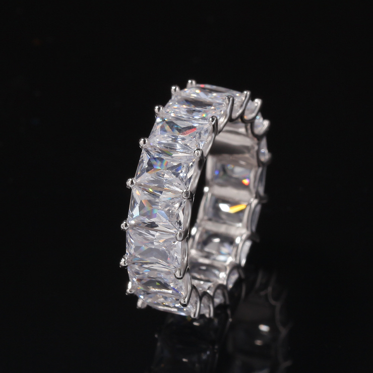 White Gold Baguette-Cut Ring