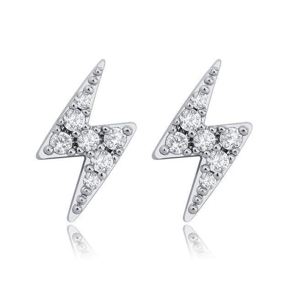 925 Silver Lightening Earrings