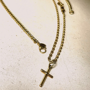 Gold Cross Pendant Necklace