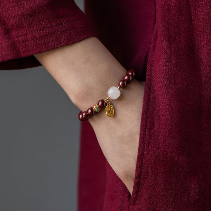 Red Cinnabar Good Luck Bracelet