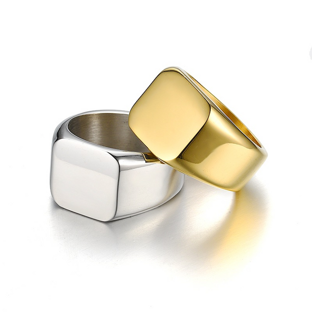 Gold Classic Signet Ring