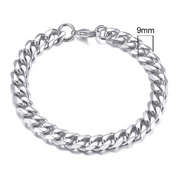 Stainless Steel Cuban Chain Bracelet