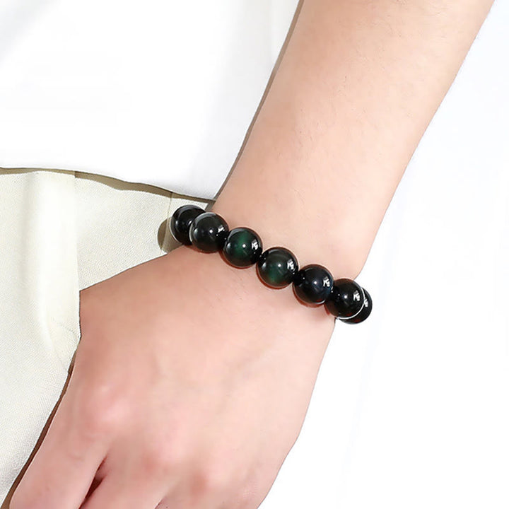 Natural Eye Obsidian Bracelet