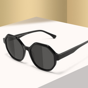 Polygonal Frame Polarized Sunglasses