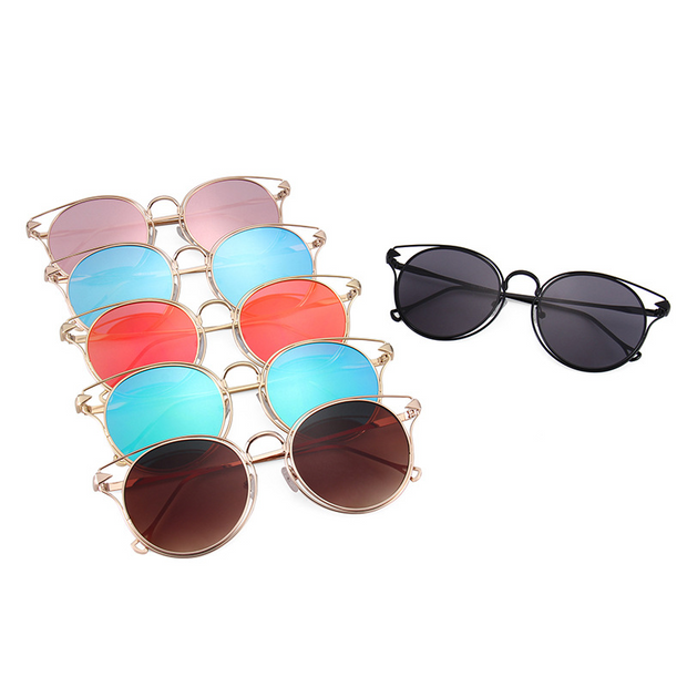 Metal Cat Eye Frame Retro Sunglasses