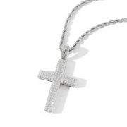 Baguette Cross Pendant Necklace