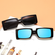 Retro Rectangle Frame Polarized Sunglasses