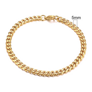 Stainless Steel Cuban Chain Bracelet